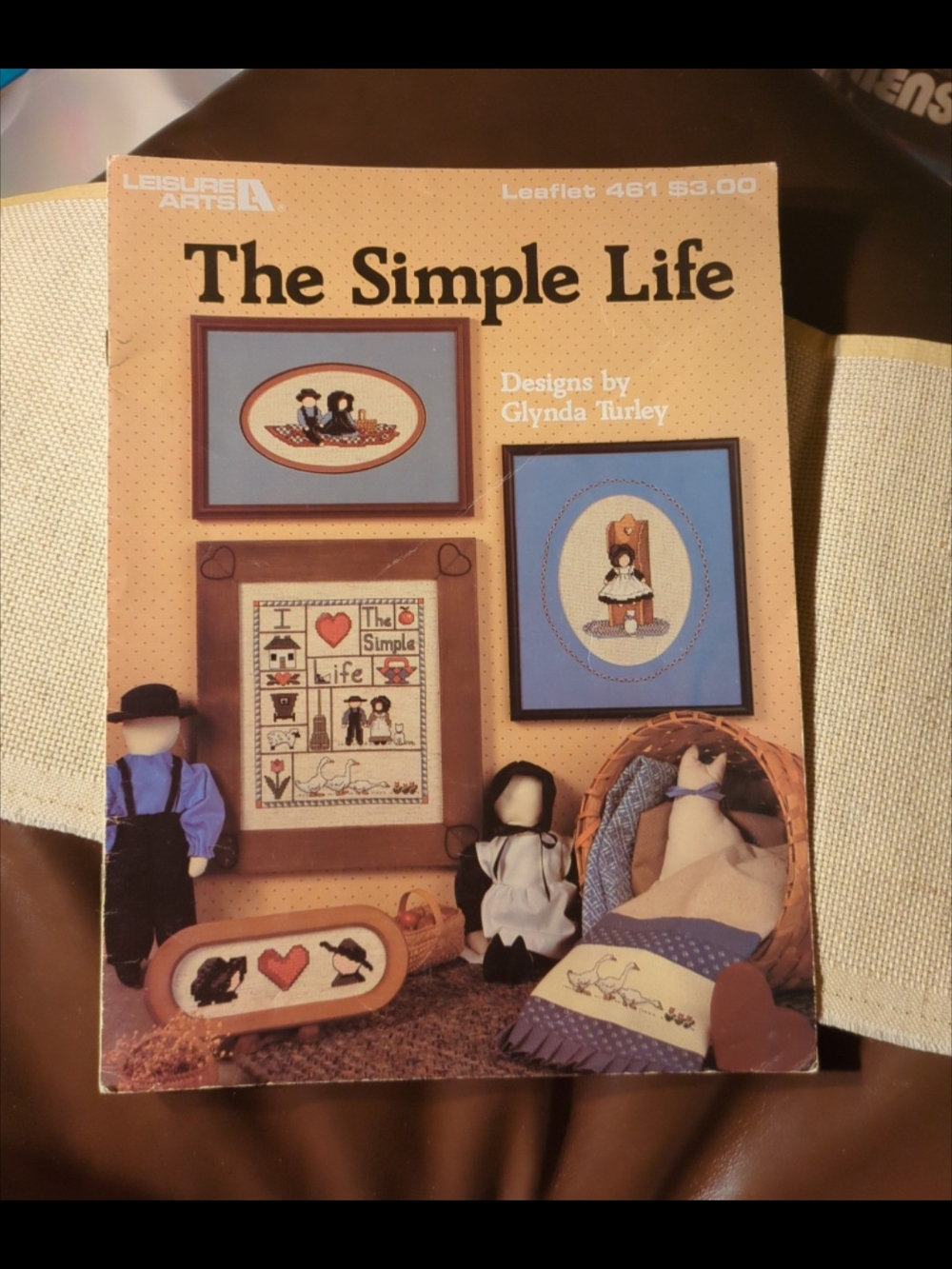 Simple Life Amish Cross Stitch Pattern with Finished Piece - Picture 3 of 4